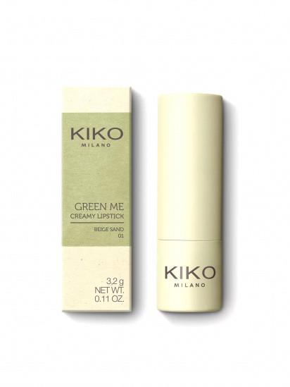 Помада Kiko Milano Green me Creamy Lipstick 01 - фото 3