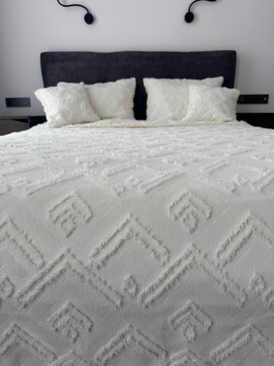 Покривало Бйорк 140x250 см Молочний (23743-2-140х250cm) - фото 6 Покривало Бйорк 140x250 см Молочний (23743-2-140х250cm) - фото 6