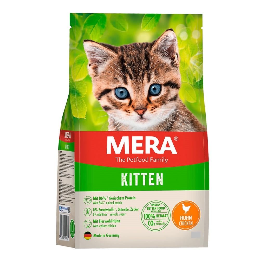 Беззерновий корм MERA Cats Kitten Chicken для кошенят, вагітних та годуючих кішок з куркою 400 г