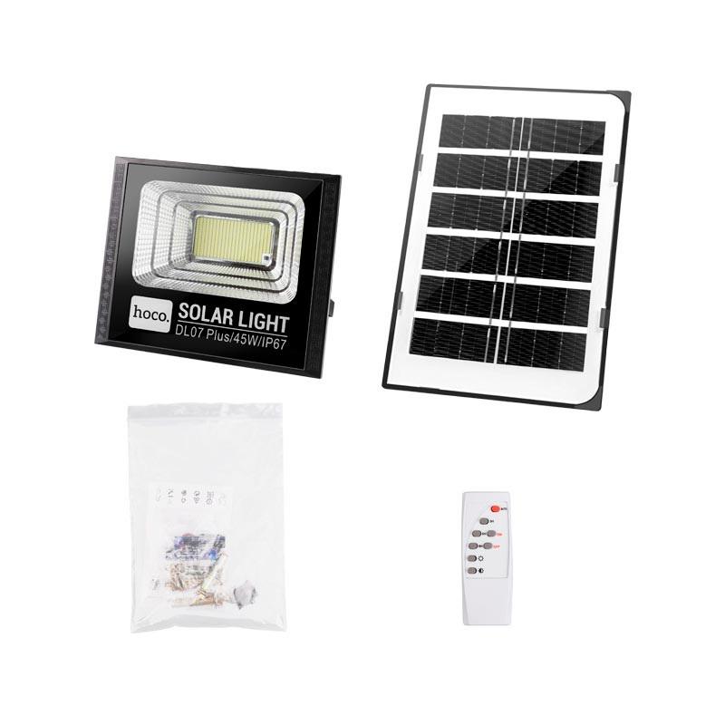 Лампа зовнішня Hoco DL07 Plus із сонячною панеллю 45W IP67 (609168) - фото 6 Лампа зовнішня Hoco DL07 Plus із сонячною панеллю 45W IP67 (609168) - фото 6