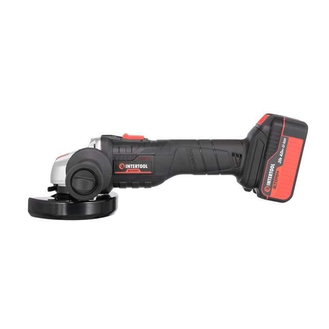 Шлифмашина угловая Intertool WT-0366 20 В аккумуляторная с бесщеточным двигателем - фото 3 Шлифмашина угловая Intertool WT-0366 20 В аккумуляторная с бесщеточным двигателем - фото 3