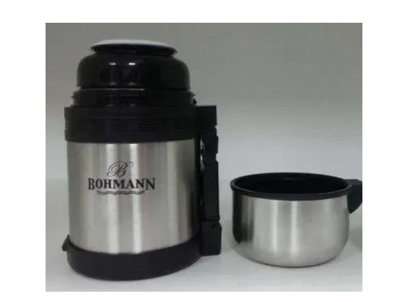 Термос пищевой Bohmann для еды и напитков с ручкой и чашкой 0,8 л (BH 4210) - фото 2 Термос пищевой Bohmann для еды и напитков с ручкой и чашкой 0,8 л (BH 4210) - фото 2