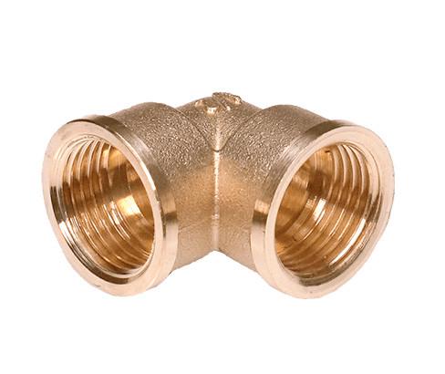 Уголок 1/2"ВВ усиленный латунь без покрытия 5/150 шт. (RS-1802)