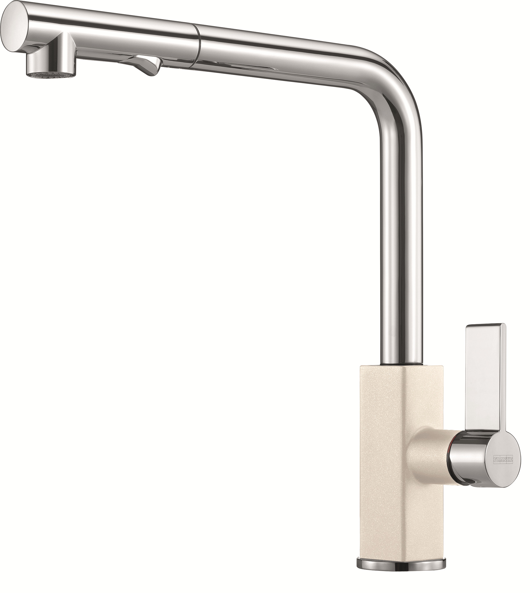 Кухонный смеситель Franke Maris Spray с выдвижным изливом и функцией душа Ваниль (115.0392.359)