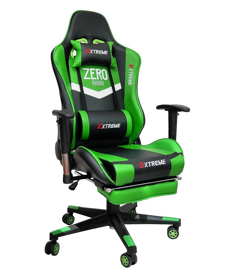 Кресло компьютерное геймерское Extreme Zero Черный/Зеленый (10629786) - фото 5 Кресло компьютерное геймерское Extreme Zero Черный/Зеленый (10629786) - фото 5