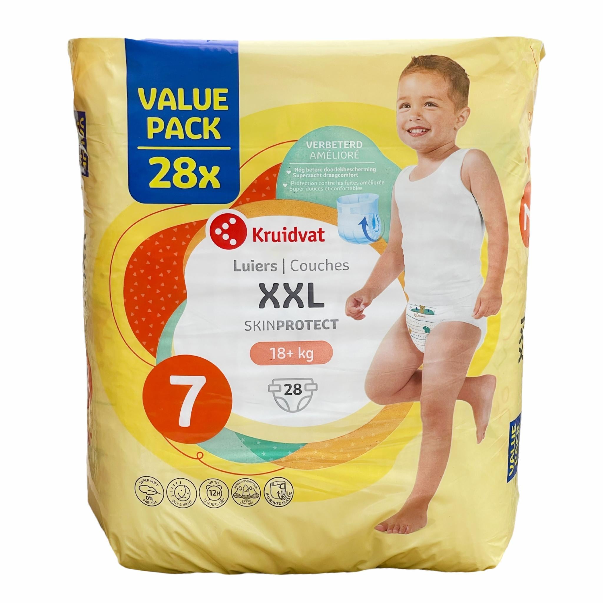 Подгузники Kruidvat XXL 7 18+ кг 28 шт. (108732229)