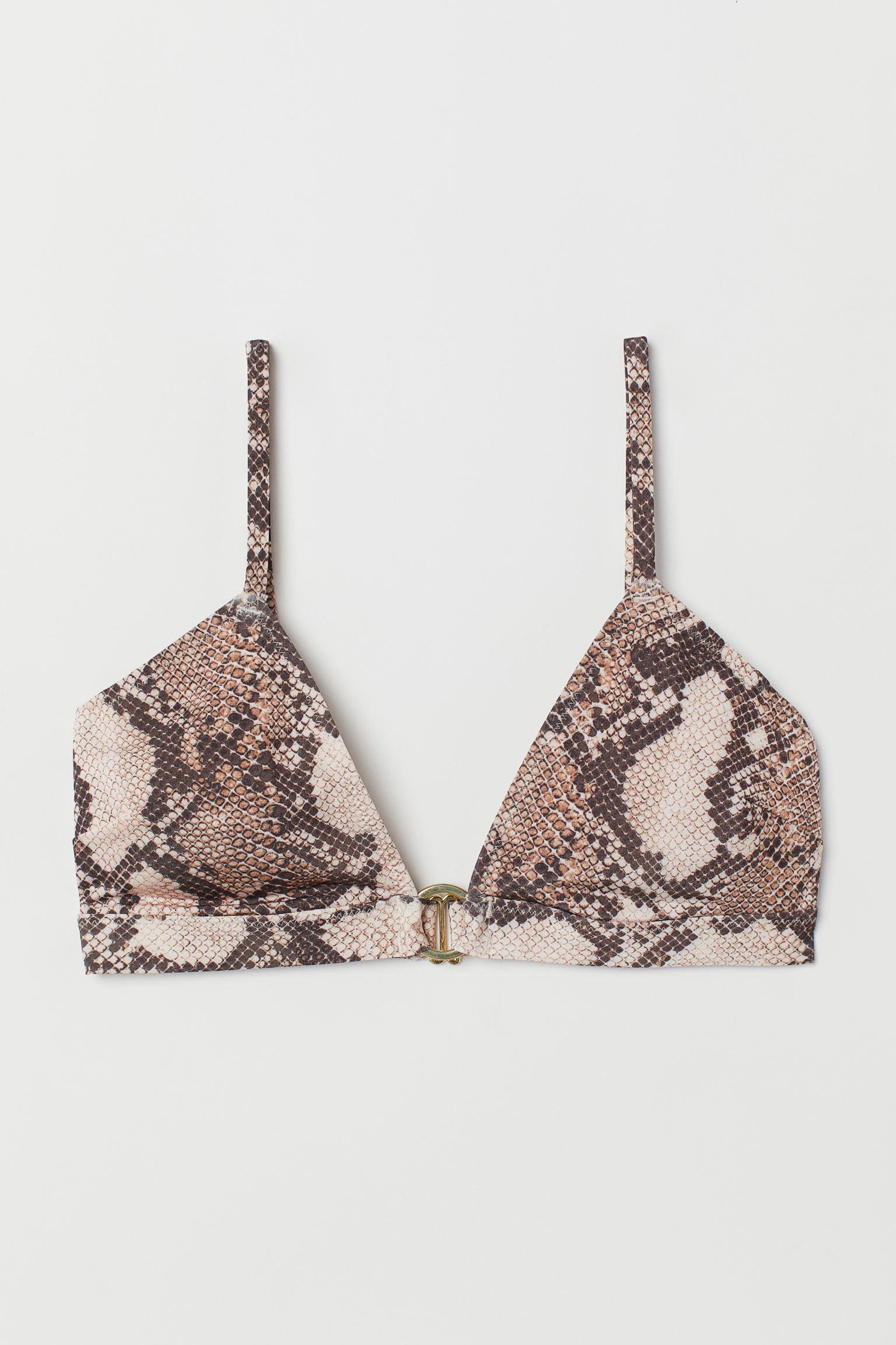 Лиф купальный H&M р. 32 узоры Бежевый (811699423)