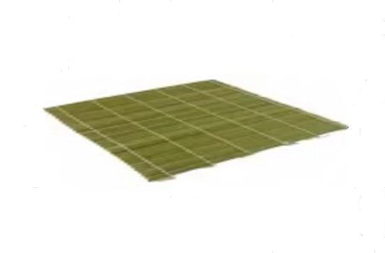 Коврик бамбуковый для роллов квадратный 24х24 см зеленый (31457808)