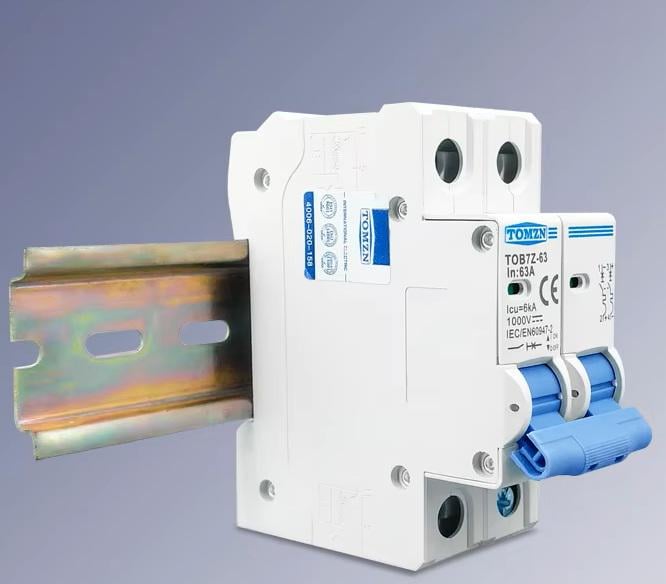 Автоматичний вимикач TOMZN TOB1Z-63 двополюсний до 1000V (TOB7Z_63А-2P) - фото 7 Автоматичний вимикач TOMZN TOB1Z-63 двополюсний до 1000V (TOB7Z_63А-2P) - фото 7