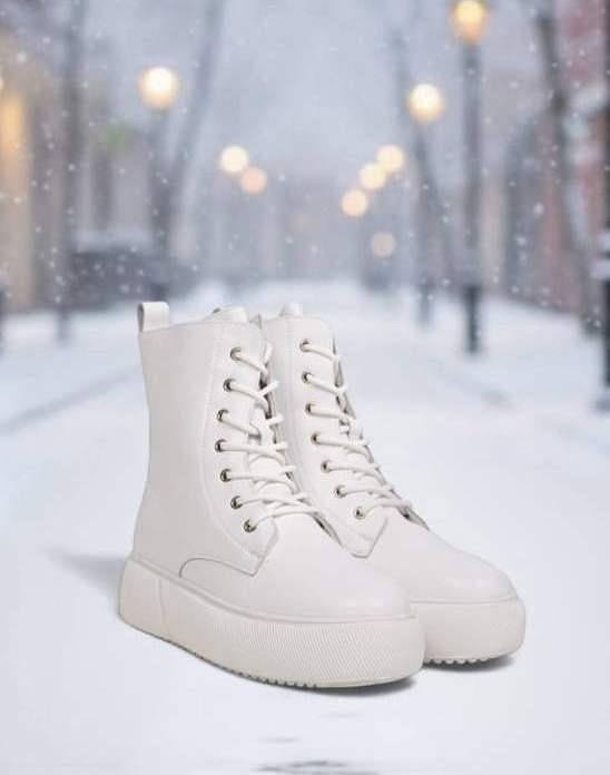 Черевики жіночі Seven CQ266 шкіряні зимові р. 40 Білий (32364188)