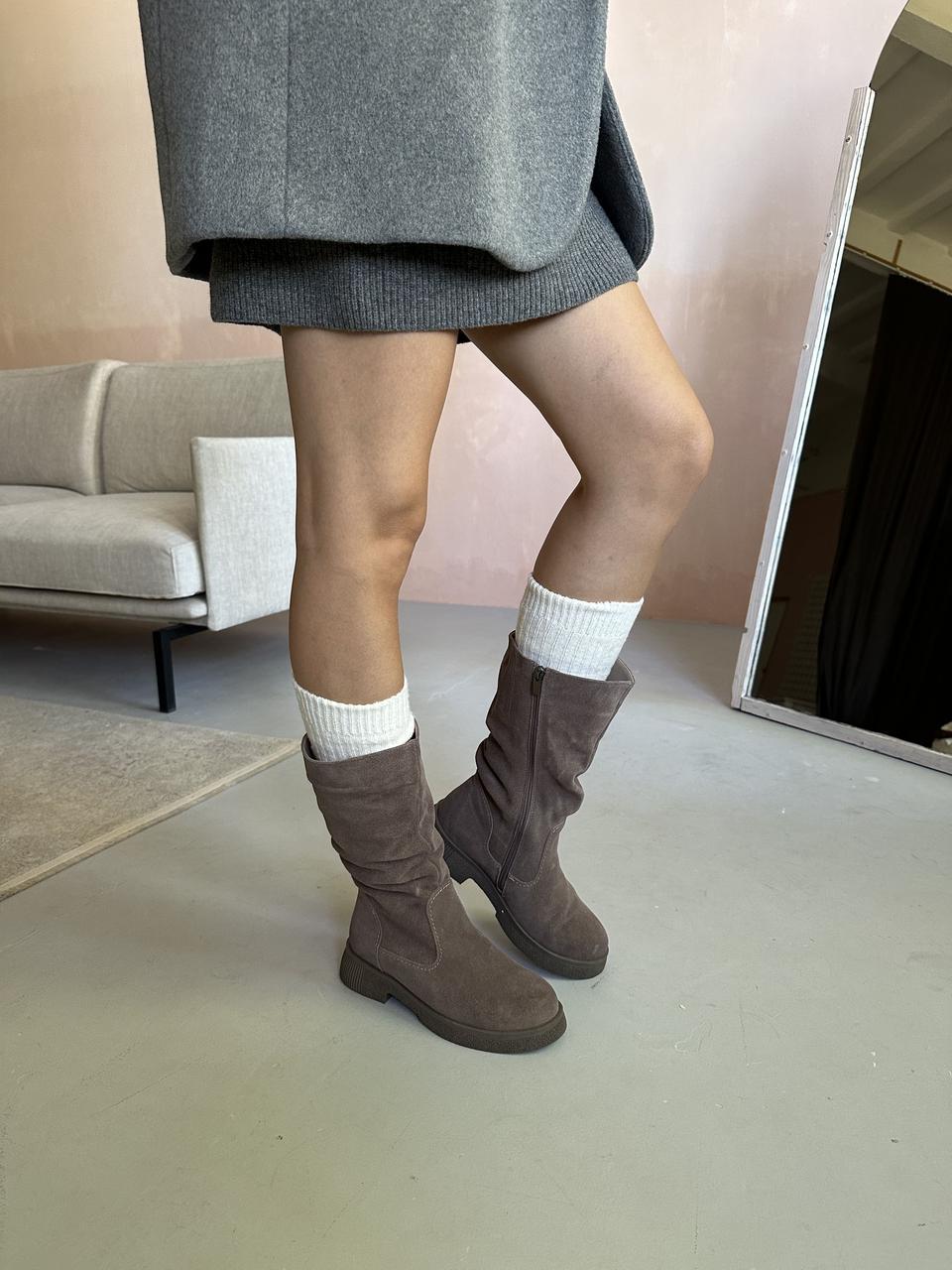 Ботинки женские Andalini Ніка замшевые р. 41 Бежевый (90199)