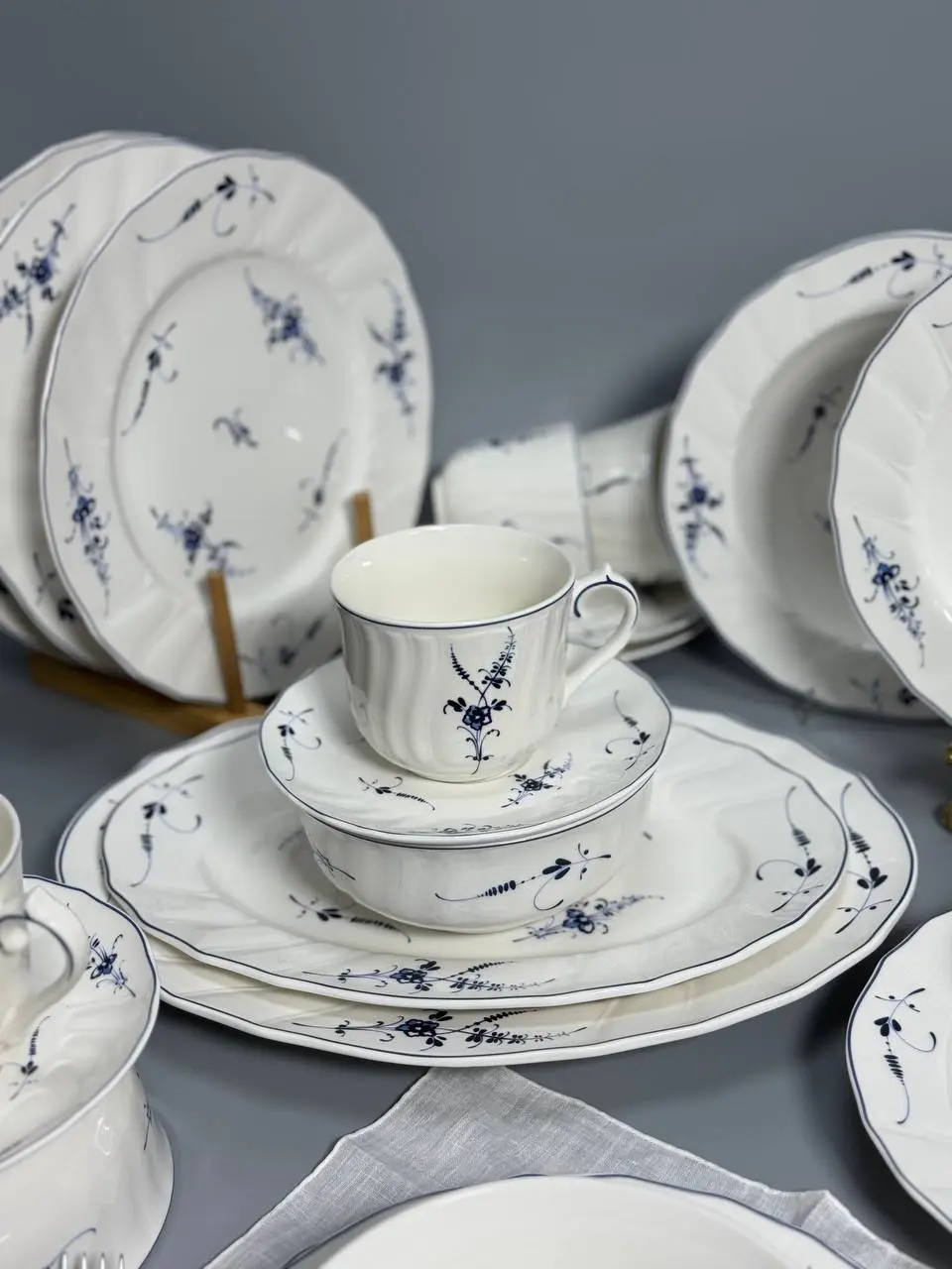 Столовый сервиз RG 1118 на 6 персон 33 предмета тарелки/чаши/чашки и блюдце (31981464)