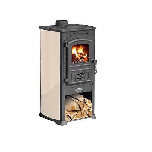 Печь на дровах буржуйка BLIST Zar 8 кВт Кремовый