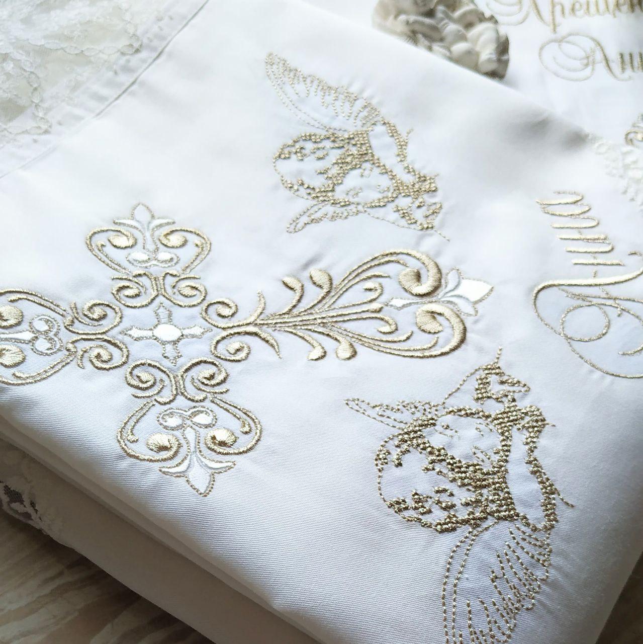 Набір для хрещення іменний Любов янголів/мішечки для локону та зберігання (2179301493) - фото 5