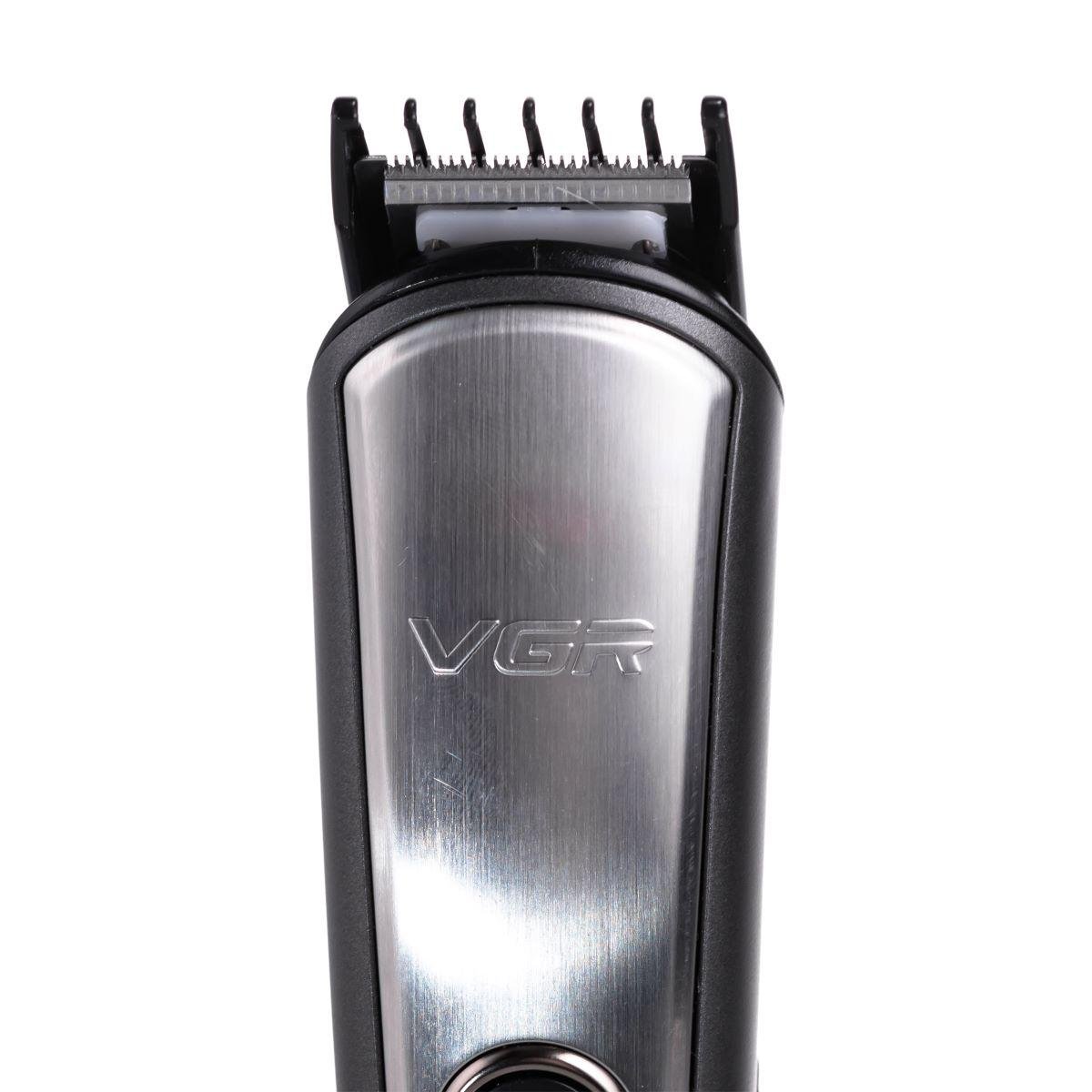 Набор для стрижки VGR V-105 волос 5в1 машинка/триммер/бритва (7360) - фото 13