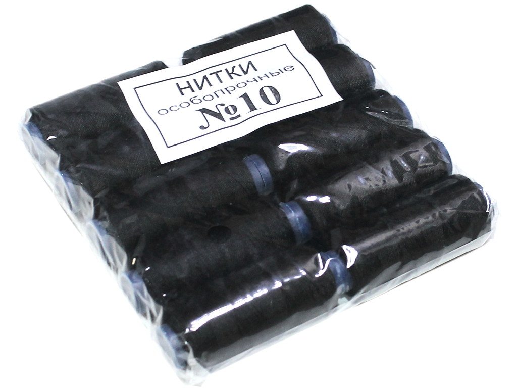 Нитки №10 10 шт. Чорний - фото 2