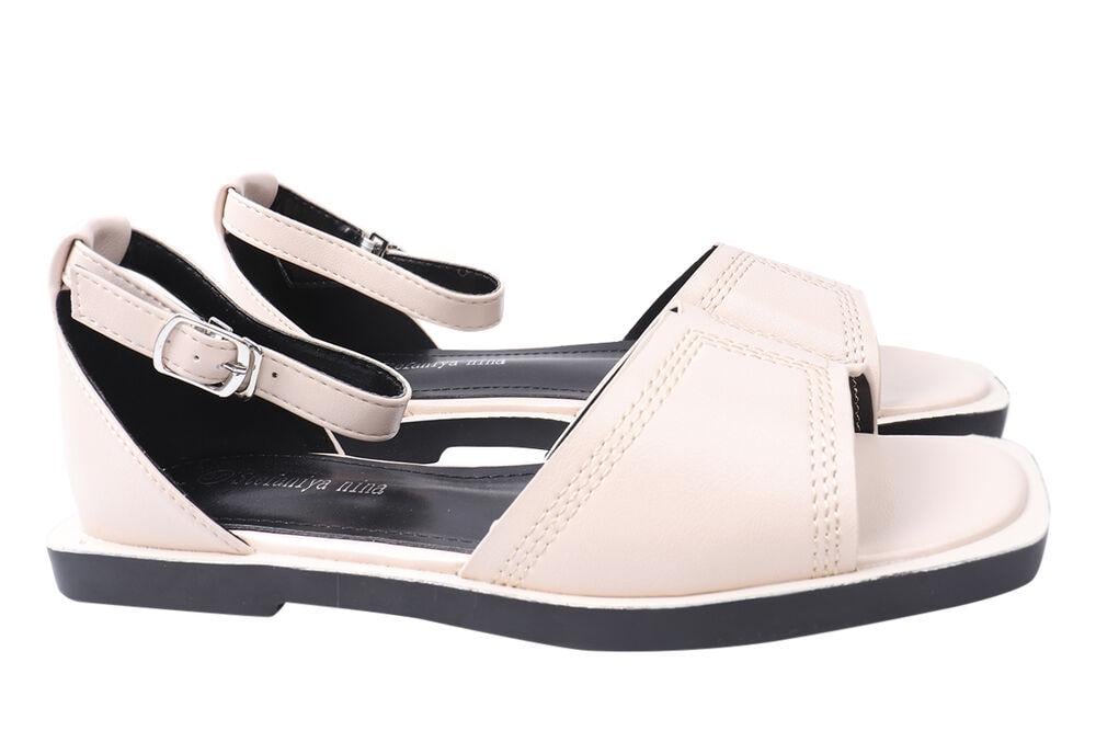 Босоножки женские Stefaniya Nina на низком ходу с закрытой пятой р. 39 Пудровый (96-21LBC)