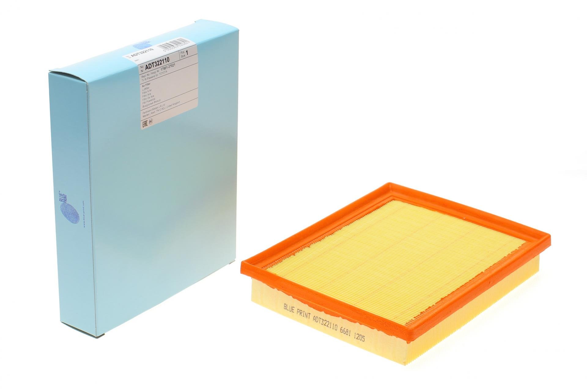 Фільтр повітряний BLUE PRINT для Toyota Auris/Prius 1,8/RAV4 2,5 6V 06- (ADT322110)