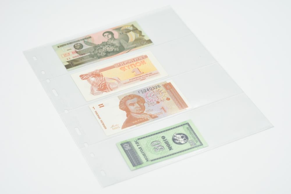 Лист для 4 банкнот OPTIMA 200х250 мм (А06307)