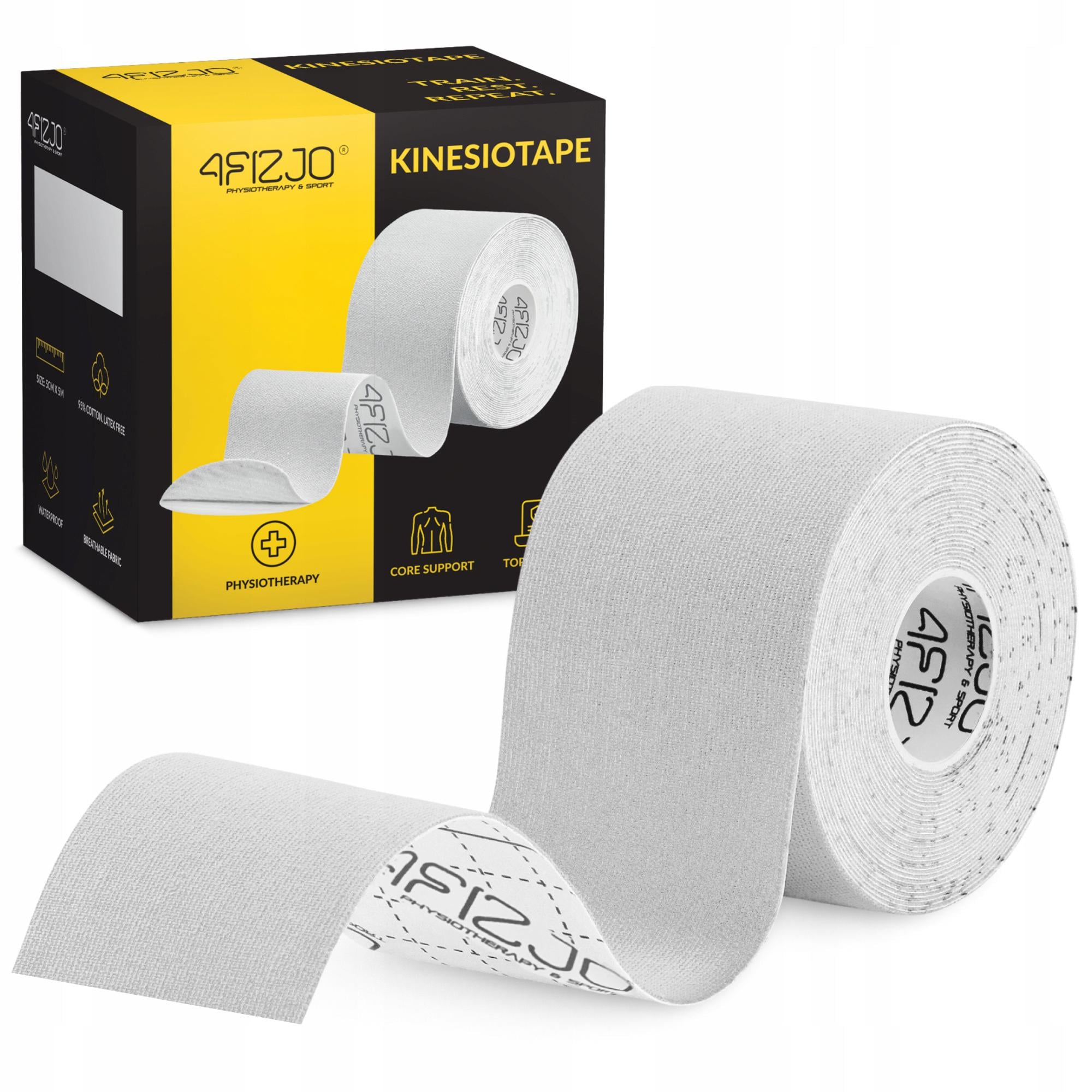 Лента кинезиологическая 4FIZJO 5 см x 5 м White (P-5907739318831) Лента кинезиологическая 4FIZJO 5 см x 5 м White (P-5907739318831)