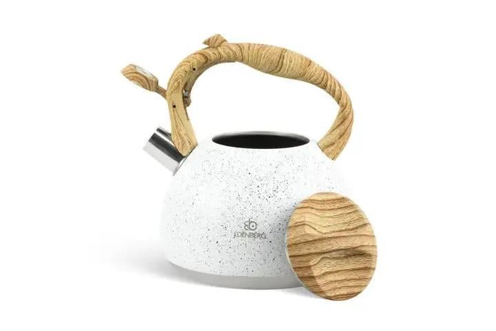 Чайник со свистком для индукционной плиты Edenberg EB-8801 мраморное покрытие 3 л Белый (2530556602) - фото 3 Чайник со свистком для индукционной плиты Edenberg EB-8801 мраморное покрытие 3 л Белый (2530556602) - фото 3