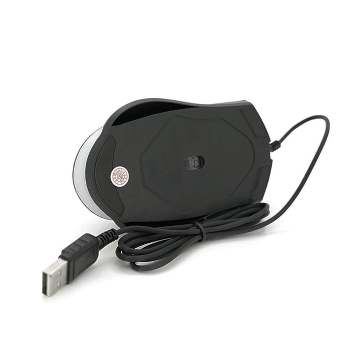 Мышь ведущая JEDEL M82 4D Wired Mouse с RGB-подсветкой оптическая DPI 800-1200-1600 USB Black (180895) - фото 6