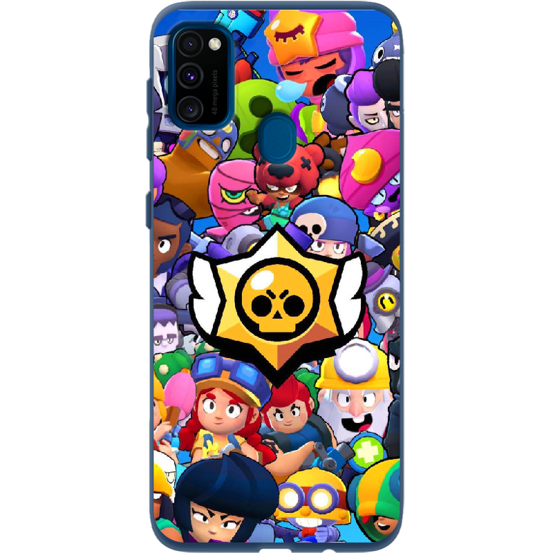 Чехол с рисунком Boxface Samsung M307 Galaxy M30s Brawl Stars Синий силикон (38209-up2389-41816)