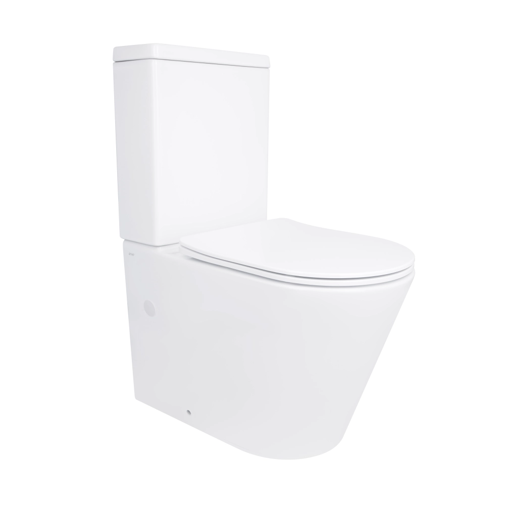 Унитаз-компакт Qtap Swan безободочный с сиденьем Soft-close QT15222179W (SD00036226)