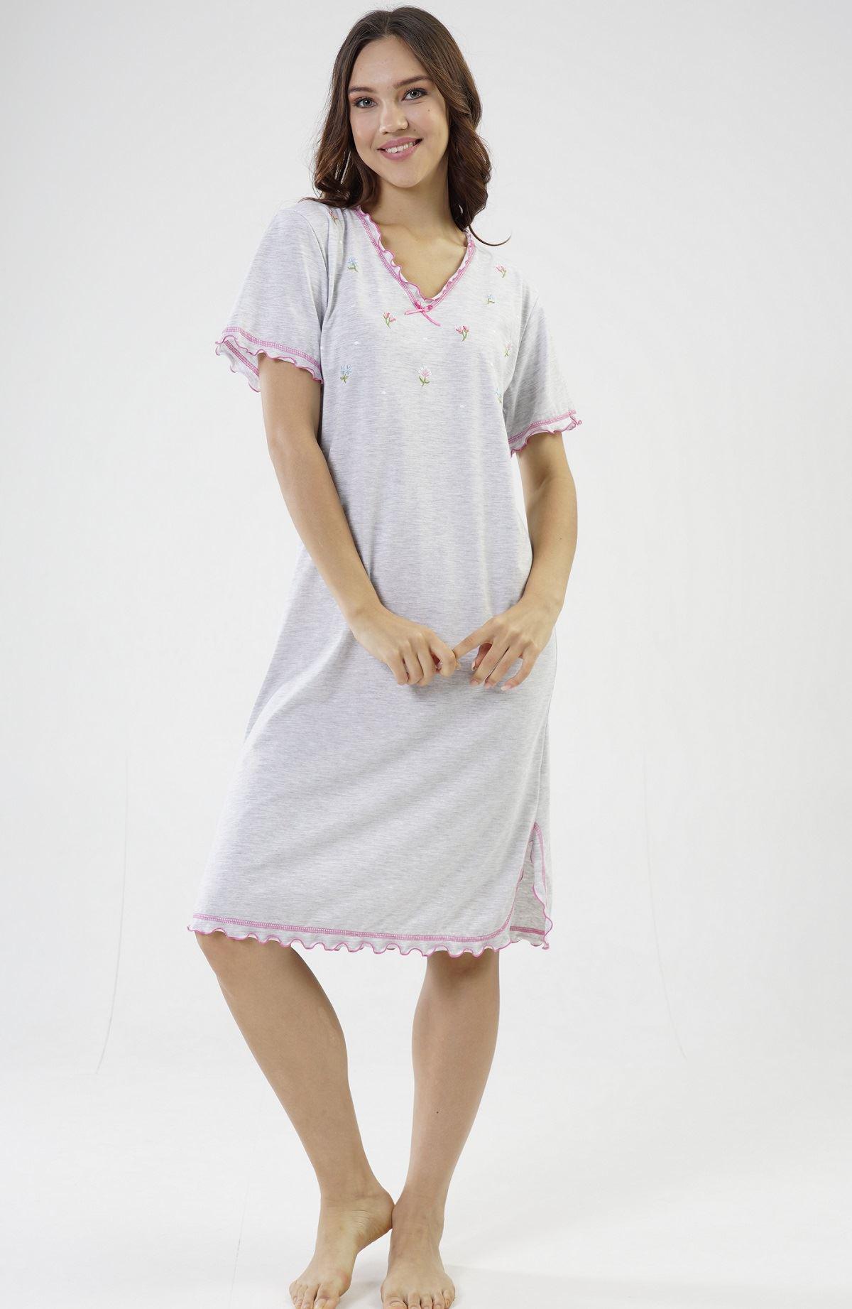 Ночная сорочка Vienetta XXL Серый (2080423) Ночная сорочка Vienetta XXL Серый (2080423)
