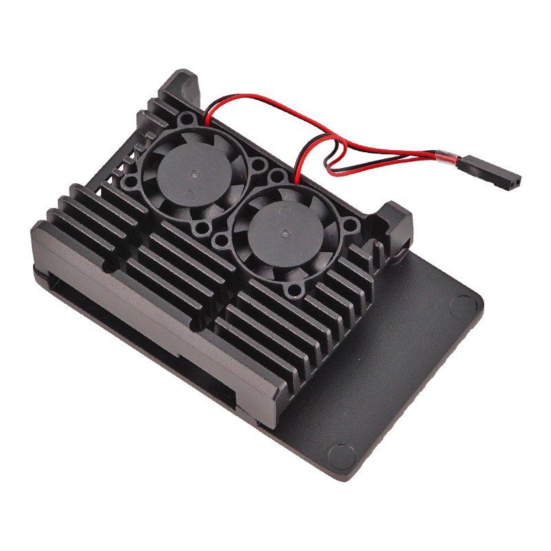 Радиатор для Raspberry Pi 4 с вентиляторами и комплектом крепления (A704014)