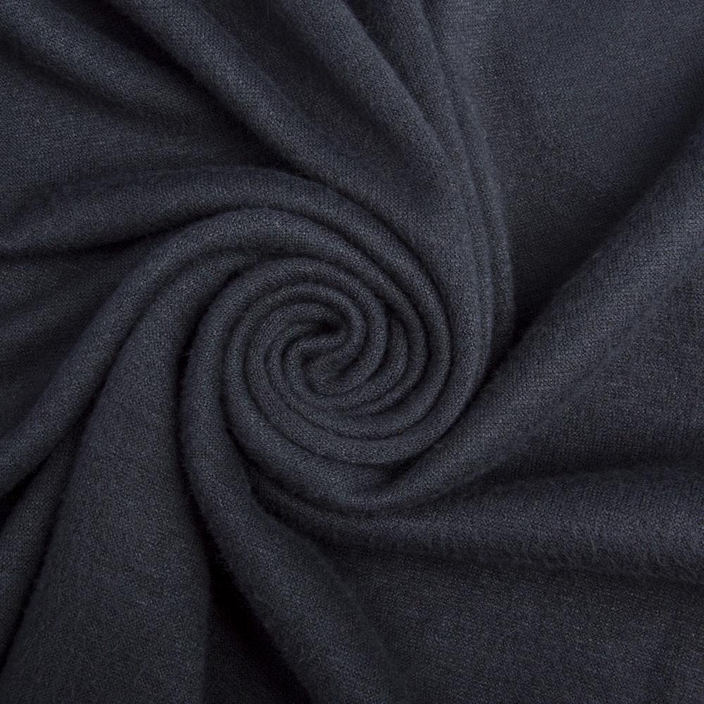 Ткань трикотаж двухсторонняя Осень Темно-серый (23438)