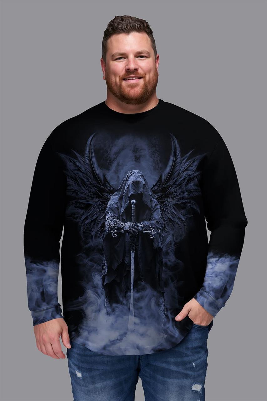 Світшот чоловічий Демон батал 6XL Чорний (50010) - фото 1