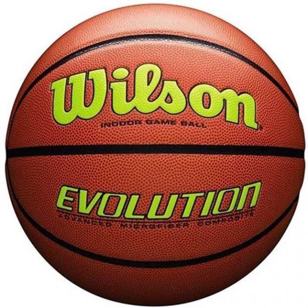 Мяч баскетбольный Wilson Evolution 295 game ball oye size 7 (WTB0595XB0703)