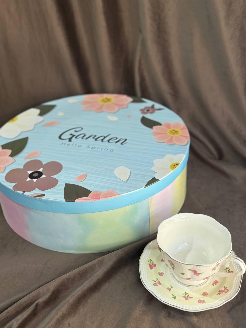 Чайный сервиз Elisey Сад роз керамический 230 мл 12 предметов Белый (9292-016) - фото 4