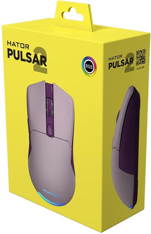 Комп'ютерна мишка провідна Hator Pulsar 2 RGB Lilac (HTM-514) - фото 6