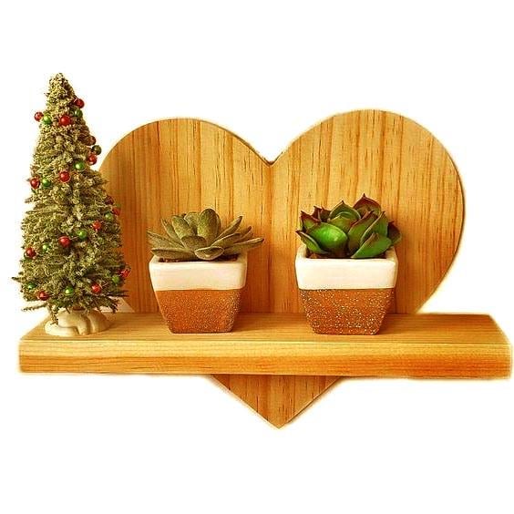 Полка для ванной из дерева Дорсель Карри (ВНП/014503)