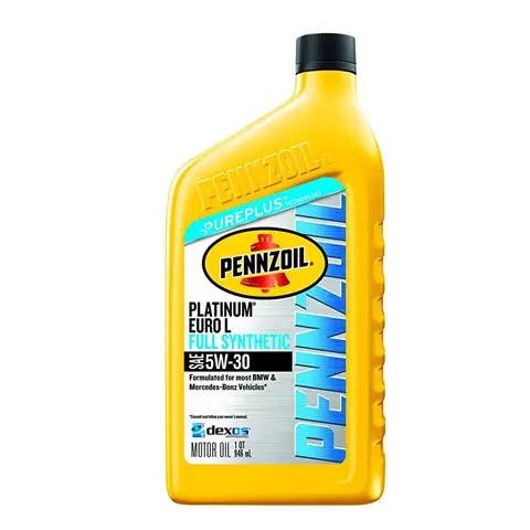 Моторне масло Pennzoil Platinum Euro L 5W-30 0,946 л (550051126)