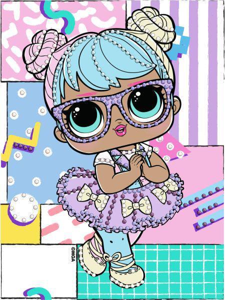 Алмазная мозаика с частичной выкладкой Ideyka LOL Surprise! Bon Bon 15х20 см (Id-AML1193)