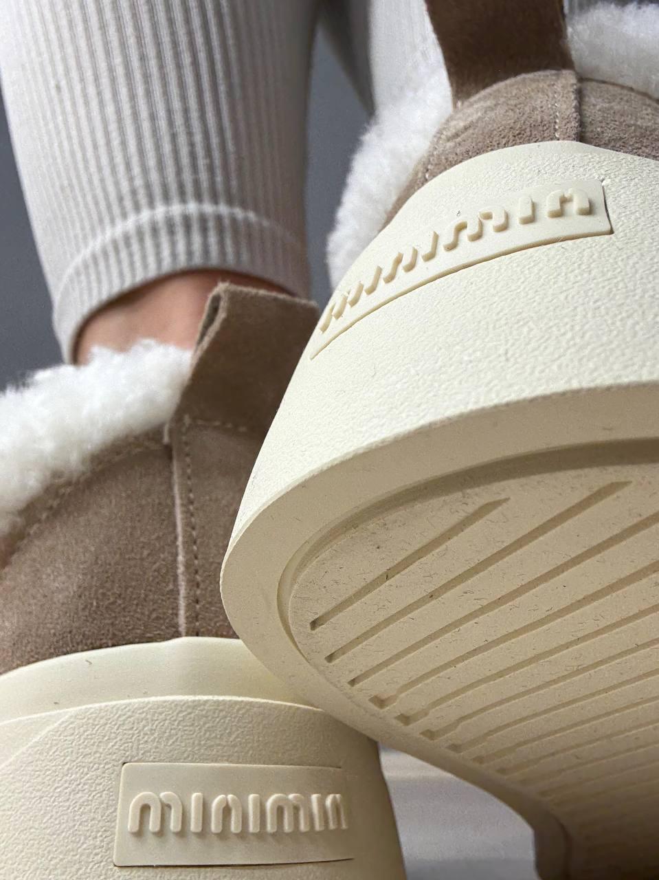 Кеди жіночі Hengji 15-3 з хутром та опушкою на липучці р. 37 Бежевий (5316) - фото 3