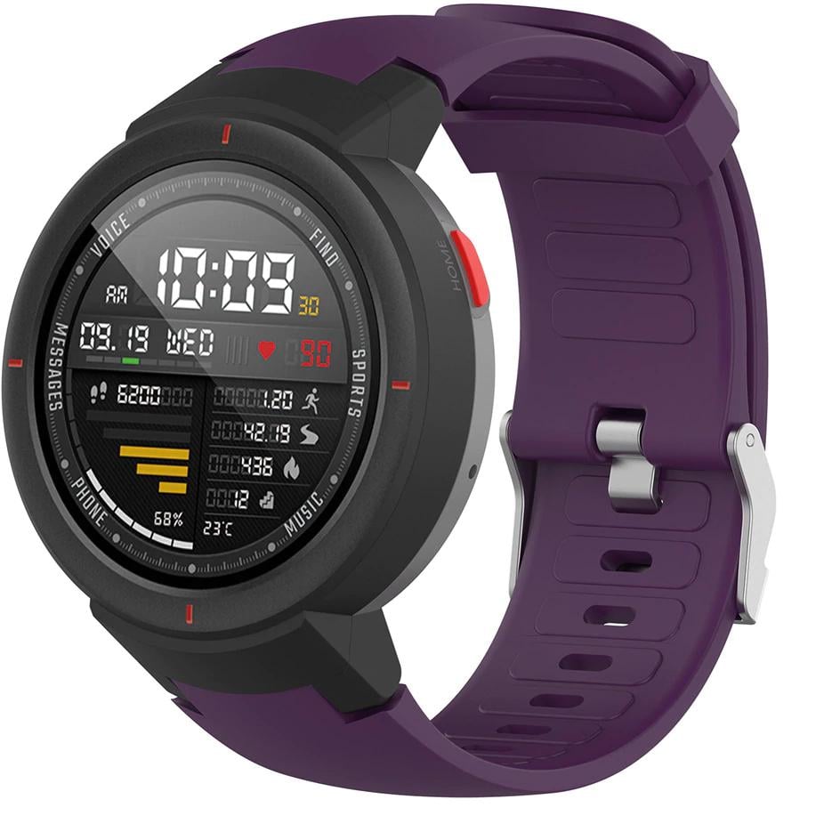 Ремешок Jsota для Amazfit Verge Purple силиконовый (16408) - фото 1