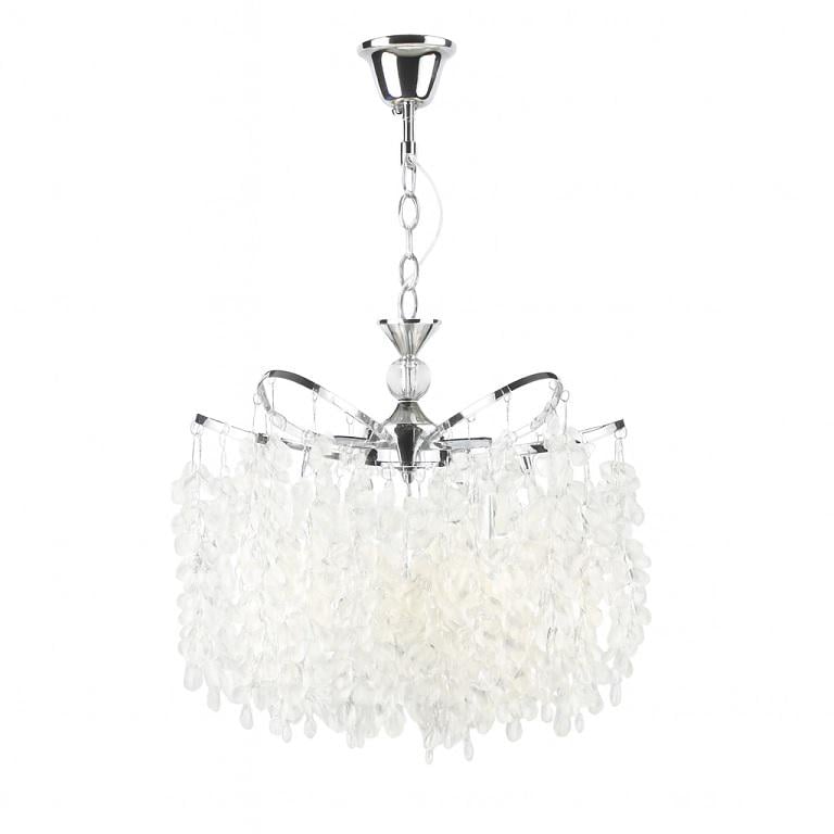 Люстра Valeso с хрустальными подвесами под шесть ламп Е14 Хром (E2690/6)