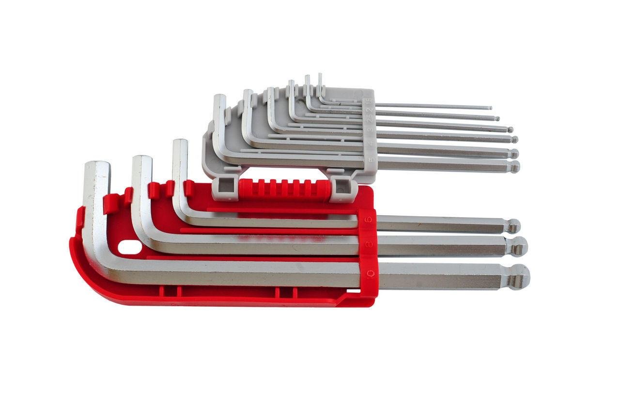 Набор ключей шестигранных Intertool 9 шт. с шаром Prof (HT-1813)