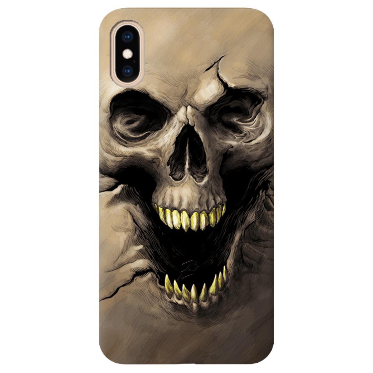 Силиконовый чехол Zorrov для Apple iPhone XS Max - Skull (11210040206052238)