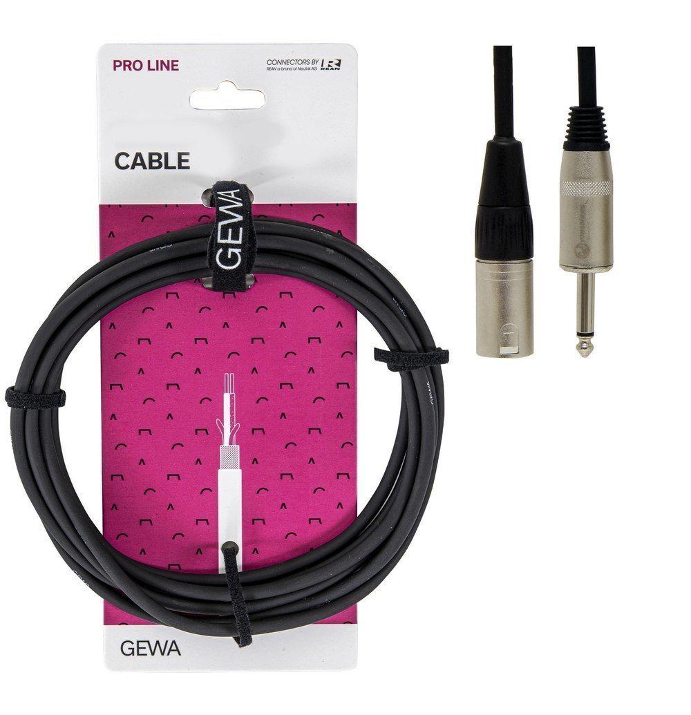 Кабель акустичний GEWA Pro Line Mono Jack 6,3 мм/XLR-m 10 м (G-190605) - фото 2