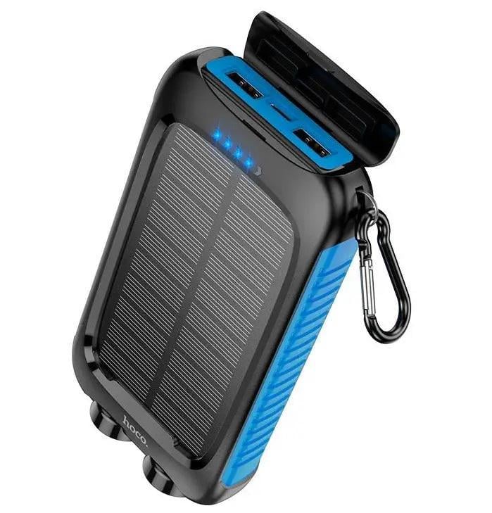 Портативное зарядное устройство Hoco Sunpower DB51 8000 mAh с солнечной панелью Black