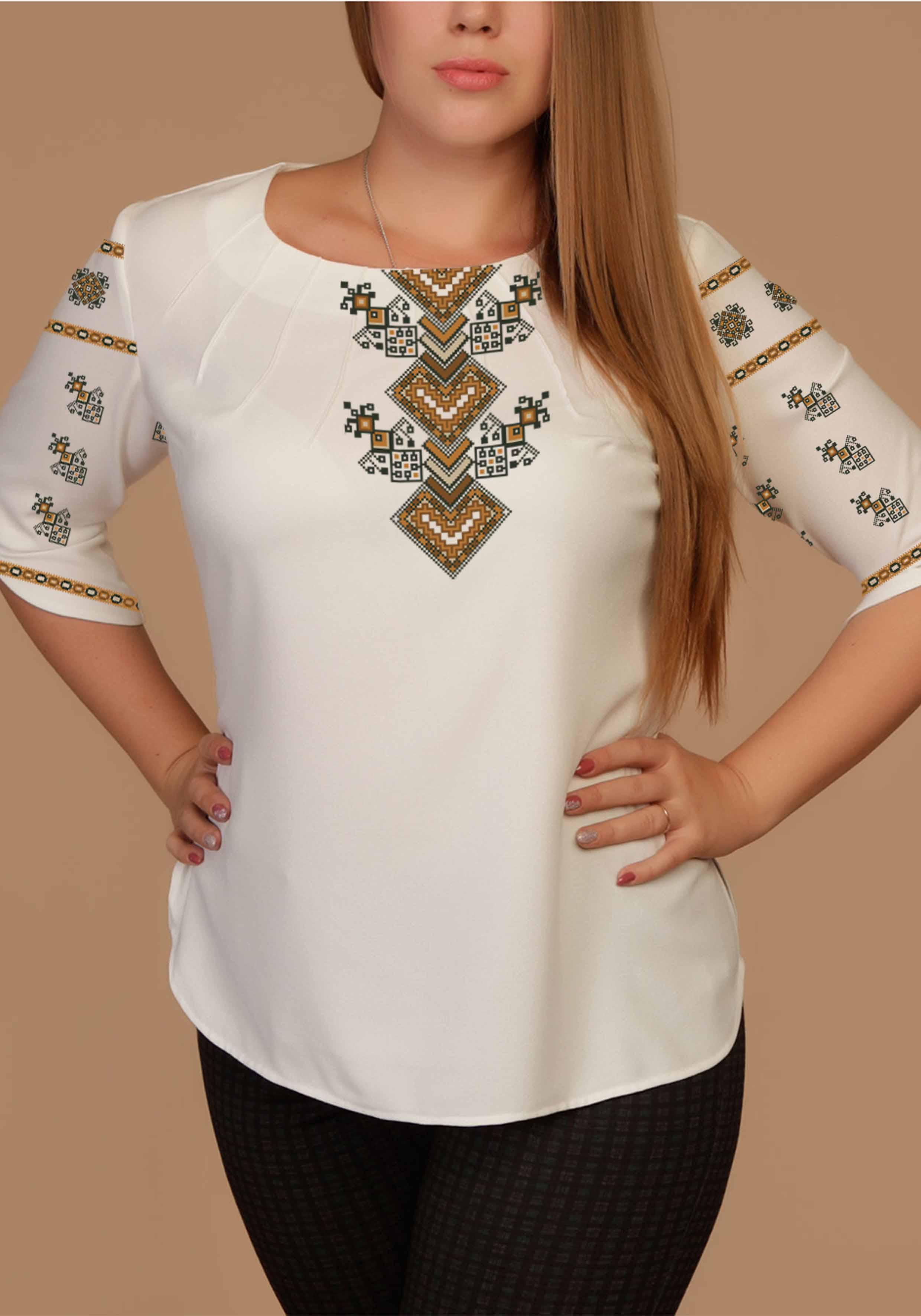 Заготовка для вишивки нитками/бісером габардин (СЖГ-132) Заготовка для вишивки нитками/бісером габардин (СЖГ-132)