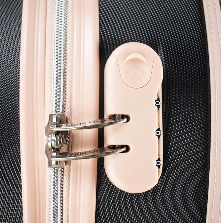 Валіза SEMI LINE T5671-2 20" S Black/Pink Cream (DAS302670) - фото 3 Валіза SEMI LINE T5671-2 20" S Black/Pink Cream (DAS302670) - фото 3