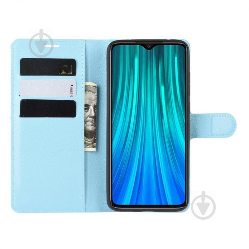 Чохол-книжка Litchie Wallet для Xiaomi Redmi Note 8 Pro Блакитний (hub_rKgv66560) - фото 4