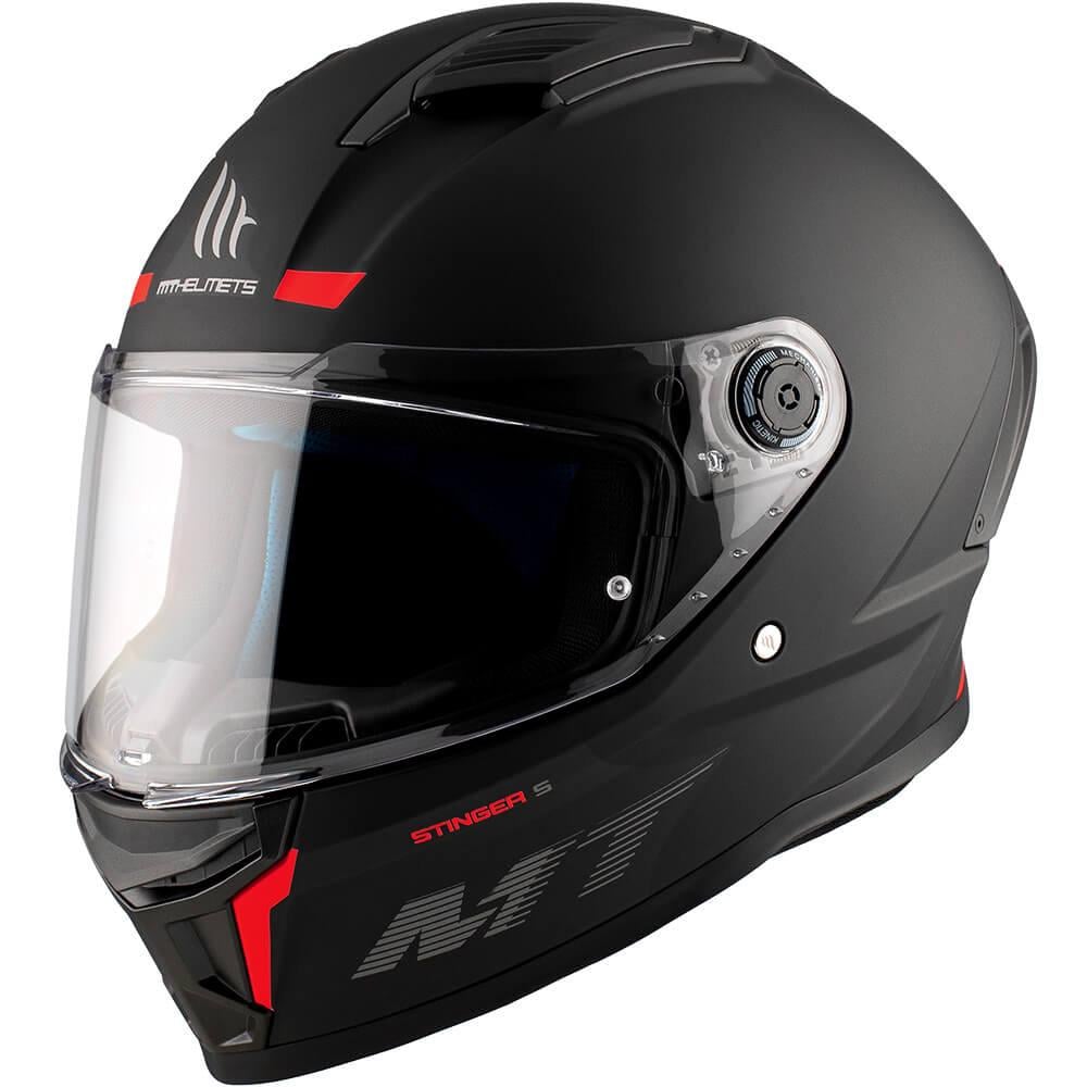 Мотошлем MT HELMETS Stinger 2 L Matt Black (34253) - фото 1