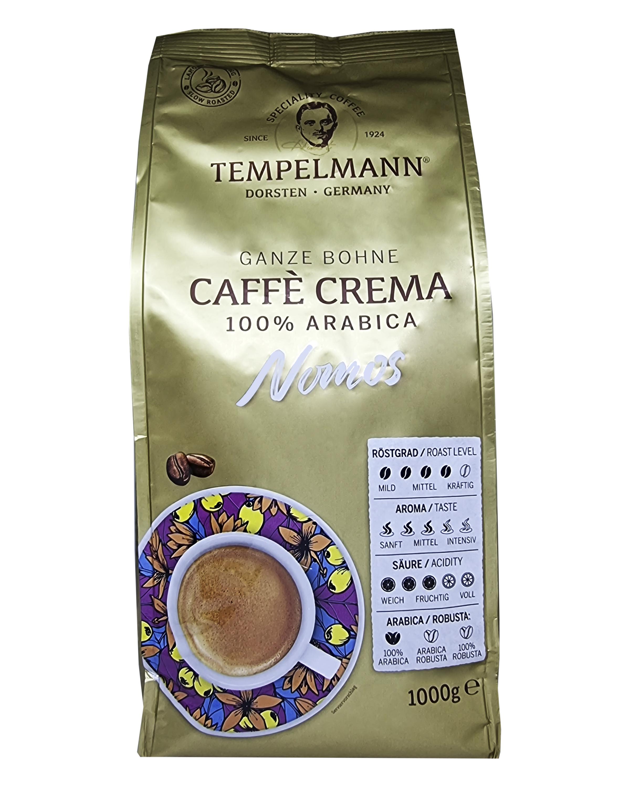 Кофе Tempelmann Nomos 100% арабика зерно 1 кг (56837) - фото 2
